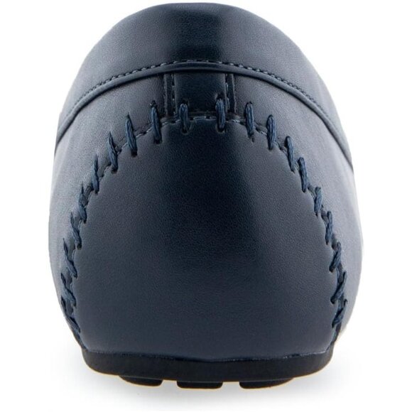 Aerosoles Womens Blue Navy Pu losed Rounded Toe Over Drive Flats Loafer - Picture 3 of 6